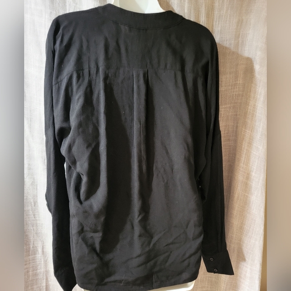 Wrapover blouse with a collar SEDUCTIONS women sz m - Picture 9 of 13